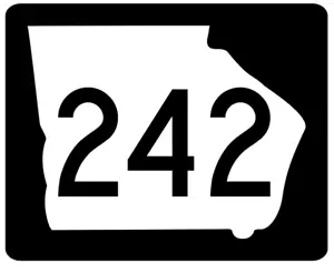 Georgia State Route 242 Aufkleber R3908 Highway Schild - Bild 1 von 1