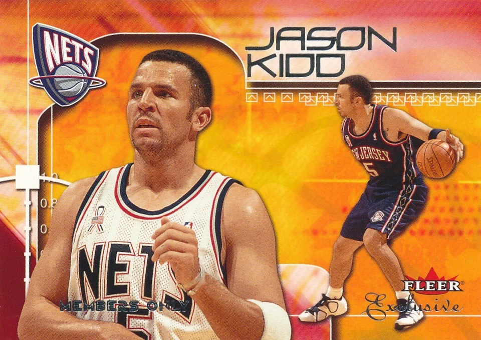 Jason Kidd 2001-02 Fleer Exclusive #107 Nets basketball card - Image 1 of 1