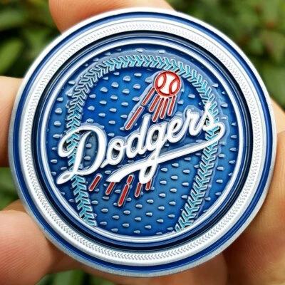 PREMIUM MLB Los Angeles LA Dodgers Tarjeta de Poker Protector Golf Marcador Moneda Foto 1 de 3