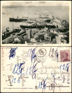 Ancona - panorama del porto - viaggiata 14.4.1929 - Bild 1 von 1