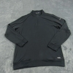 Suéter Travis Mathew Hombres XL Negro Newport Polar Cuarto Cremallera Informal Rendimiento - Imagen 1 de 12