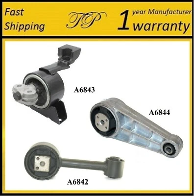 3 ШТ. КРЕПЛЕНИЕ ДВИГАТЕЛЯ И ТРАНСМИССИИ ДЛЯ 2004-2010 Chevrolet Optra 2,0 л - Изображение 1 из 4