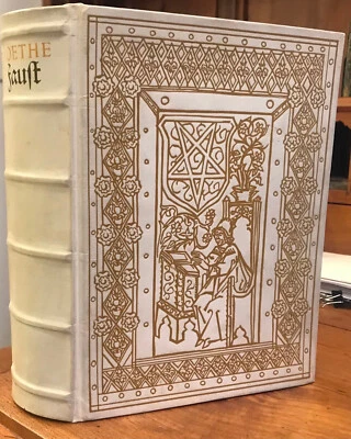 GOETHE "FAUST" 1924 LTD ED #302/1000 FULL DECORATED VELLUM, ILLUSTRATED VG+ - Image 1 of 4