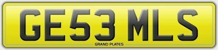 Number plate GE53 MLS registration GEMMELL GEMMELLS GEMMILLS GEMILLS NO FEES  - Image 1 of 1