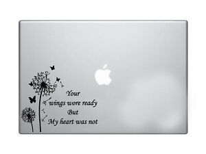 Beautiful Dandelion your wings wore ready but my heart was not decal car,laptop