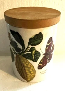 Portmeirion The Botanic Garden Citrus Citron 5 1/4" Storage Jar Butterfly Detail - Picture 1 of 8