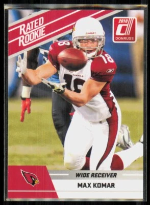 2010 Panini Donruss Rated Rookie Base Set RC Max Komar Arizona Cardinals #70 - Image 1 of 2
