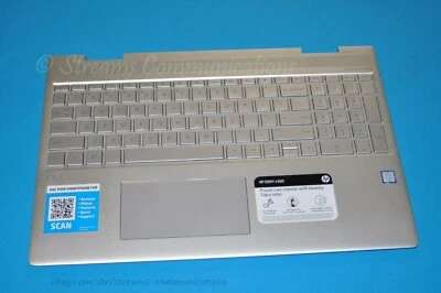 Reposamanos para portátil HP ENVY x360 15m-bp111dx con teclado retroiluminado + panel táctil Foto 1 de 4