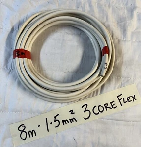 8m of 3 Core 1.5mm flexible Cable Off Cut Never Used - Picture 1 of 4