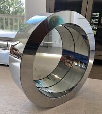 RARE Mid Century Modern C. Jere Large Chrome Porthole Mirror - Signed