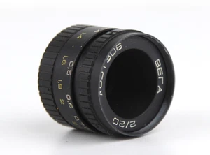 Soviet VEGA-73 lomo 2/20mm USSR Openar Tevidon Movie lens M25 C-mount - Picture 1 of 5