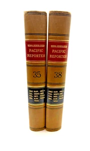 National Reporter System Southeastern ReporterLawBook1894 Vol 35 &38Antique Rare - Imagen 1 de 11