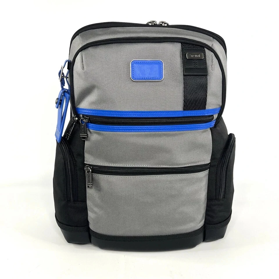 NEW Tumi Fremont PARRISH 16.0” Ballistic Nylon Backpack - GRAY with GLACIER BLUE - Image 1 of 4