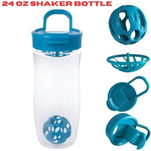 Bouteille shaker 24 oz mélangeur de smoothie protéiné couvercle séparateur de billes plastique sans BPA