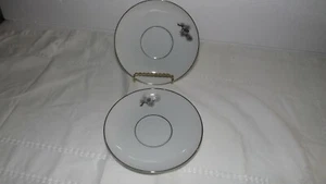 Lot of 2 VTG FUKAGAWA Arita Hand Painted Floral Pinecone Pattern No.927 Saucers - Picture 1 of 4