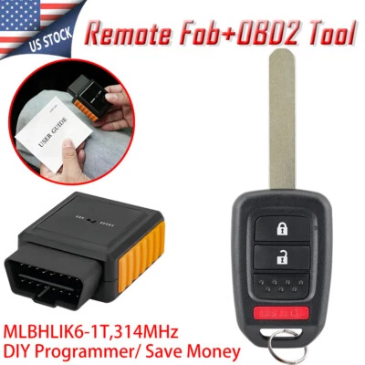 Mando a distancia 3B + programador para Honda CR-V 2014 2015 2016 Fit 2017 2018 2019 Foto 1 de 4