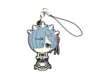 Re: Zero Anime süßes Maskottchen Gummi PVC Riemen Schlüsselanhänger Charm ~ Schoßkissen Rem @71094 - Bild 1 von 2