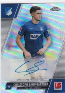 2021-22 Topps Chrome Bundesliga Christoph Baumgartner Refractor Auto - Picture 1 of 2