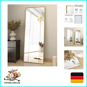 163 x 53 cm Standing Mirror, Sturdy Full Length Mirror with Minimalist Slim A... - Bild 1 von 8