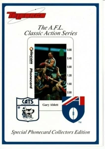Australia 1994 AFL Fútbol Gary Ablett Geelong Cats Tarjeta telefónica Paquete de coleccionista - Imagen 1 de 2
