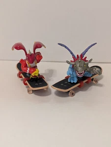 Vintage Digimon Skateboarding Virus MetalGreymon & Garudamon Figures 2" - Picture 1 of 12