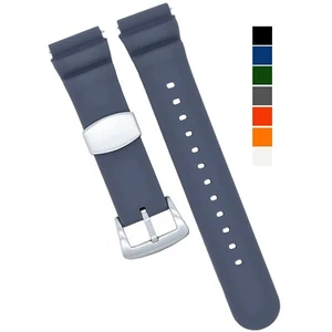 Soft Silicone Watch Band - Divers Style Replacement Strap - Quick Release 7S26 - Picture 1 of 43