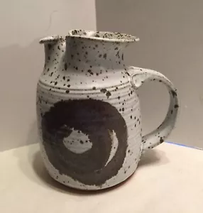 Lynn Munns Studio Pottery Pitcher Wyoming Potter Artist - Picture 1 of 7