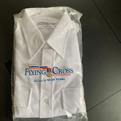 Fechhiemer Flying Cross 白色制服衬衫 34 — 第 1/3 张图片