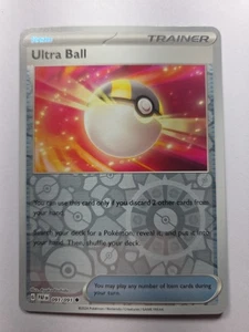 Ultra Ball 091/091 Reverse Holo Paf Paldean Fates Near Mint Nm Pokemon Tcg - Picture 1 of 2