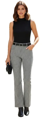 Calça quadriculada ALTUZARRA Gingham, 98% algodão feminina tamanho 42, feita na Itália, US$ 995 - Imagem 1 de 4