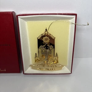 Kansas City The Plaza Pomona Fountain 1985 24 Kt Gold Finish Christmas Ornament - Picture 1 of 5