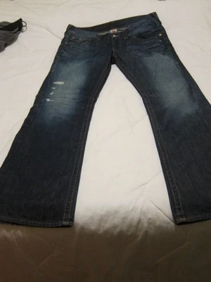 True Religion Hombre Billy "Angustiado" MB8858E4 - ETIQUETA Talla 34 x 34-REAL 37" W Foto 1 de 4