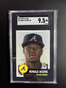 2018 Topps Living Ronald Acuna Jr. #19 RC SGC 9.5 Mint+ Braves Rookie SP - Picture 1 of 2