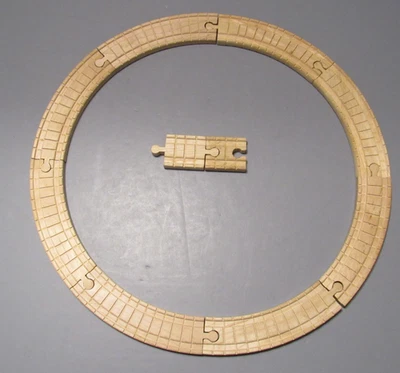 Thomas Wooden Railway CLICKETY CLACK TREN VÍAS LOTE 8 Curvas, 2 Conectores Foto 1 de 4