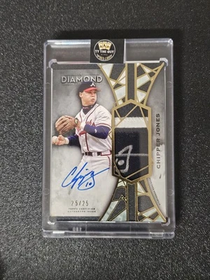 Parche Topps Diamond Icons Chipper Jones Braves 2022 patio 2 colores automático 25/25 Foto 1 de 2