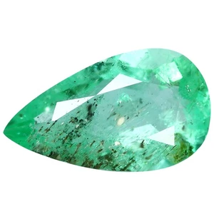 1.37 Ct Wonderful Perfect Pear 10.6 x 6.1 MM 100% Natural Green Colombia Emerald - Picture 1 of 5