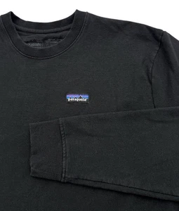 Patagonia Uprisal Crewneck Sweatshirt P-6 Label Men’s Medium Black 39543 Eco - Bild 1 von 9