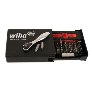 Wiha 71988 39-teiliges Sicherheits-Bit-Set mit Mini-Ratsche für präzises Arbeite - Bild 1 von 2