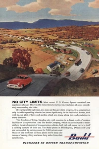 1951 Budd: No City Limits Vintage Print Ad - Picture 1 of 1