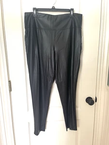 Olive + Oak Ladies' Faux Leather Pants Size XXL Black NWT - Picture 1 of 4