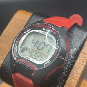 Casio LW-200-DH Digital Red Resin Strap Uhr - Bild 1 von 7