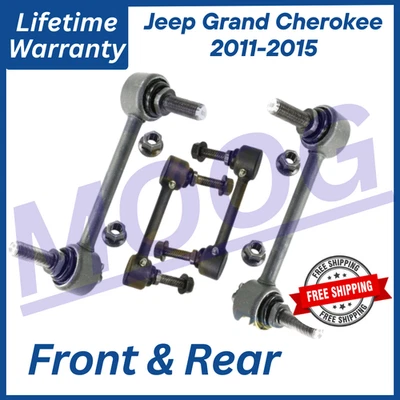 Barras estabilizadoras delanteras y traseras MOOG OEM, para Jeep Grand Cherokee 2011-2015, guerra de por vida Foto 1 de 4