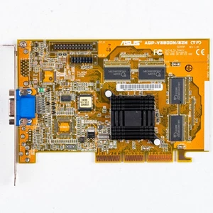 ASUS AGP-V3800M/32M (TF) Nvidia RIVA TNT2 M64 Graphics Card Windows 98 Gaming - Picture 1 of 3