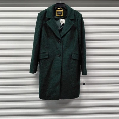 Sam Edelman женщин шерсти пальто плюс XXL зеленый зимнее пальто кнопка спереди гранж - Изображение 1 из 4