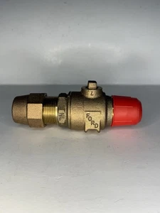 Ford FB1000-3-G-NL  3/4” Ballcorp AWWA/CTS GJ meter box valve - Picture 1 of 6