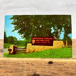 Postal de colección ABRAHAM LINCOLN LUGAR DE NACIMIENTO SITIO HISTÓRICO NACIONAL KENTUCKY - Imagen 1 de 2