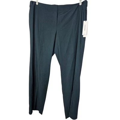 NUEVO Pantalón Calvin Klein 18W Highline Verde Carrera Profesional Minimalista Cónico Foto 1 de 4