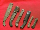 Ancient bronze parts of knives from the Middle Ages