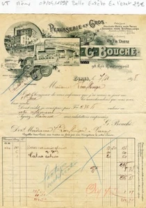 Paris II ème 98 Rue Montorgueil - Belle Entête d'une Peausserie du 07/04/1898 - Picture 1 of 1