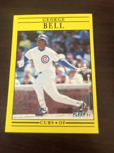 1991 Fleer Update - #U-77 George Bell Chicago Cubs - Picture 1 of 1